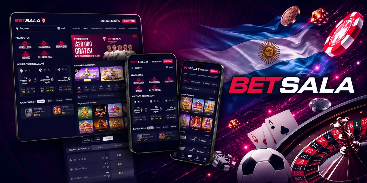 App de Betsala para Android y iPhone en el celular